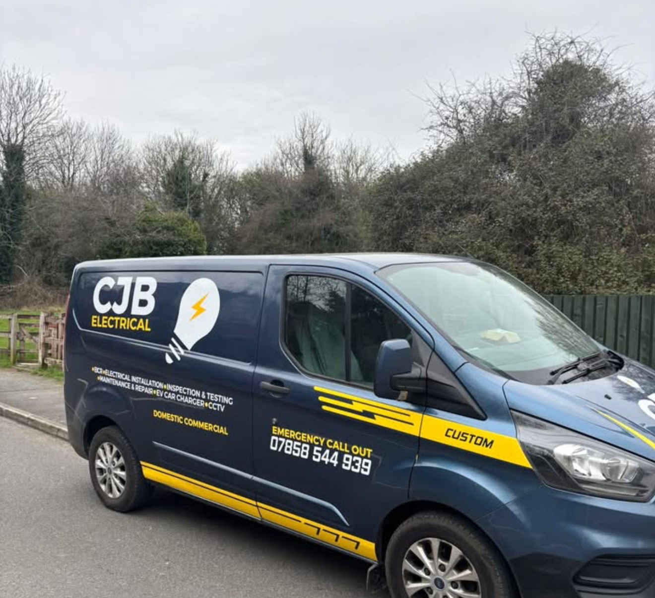 CJB Electrical branded van